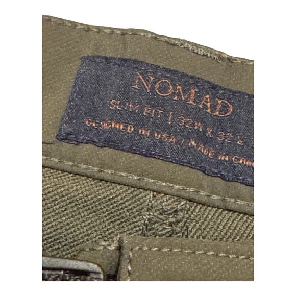 Nomad OLV Tech Cargo Pants Men's 32X32 Olive Slim Fit Stretch Gorpcore Outdoor - Picture 2 of 6